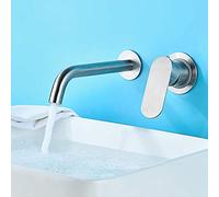 Mixer Tap 304 Stainless Steel Surface Treatment Faucets Installation Wall-mounted Faucets Hot And Cold Water Faucet with Wire Drawing Valve Seat