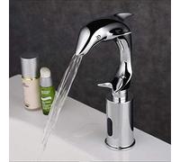 Mixer Tap All Bronze Creative Taps The Dolphin Pots Faucet Electronic Inductive Single Hole Wash Basin Water-tap