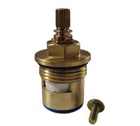 Mixer Tap Cartridge Replacement 3/4" 7.6mm x 24 Spline, 51mm Cartridge Length Ceramic disc for Bristan Baths, Tap Spares Repair Reviver Kit Gland Hot and Cold (1 Blue)