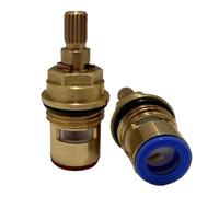 Mixer Tap Cartridge Replacement Tap Valves to Suit Franke Olympus, Abode and San Marco Per 1/2 Turn, 7.8mm x 28 Spline, 54mm Total Length, Valve Ceramic Spares Repair Reviver Kit Gland Hot and Cold