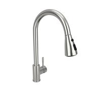 Mixer Tap for Kitchens - Sarlai Commercial Chrome Single Handle Hot and Cold Single Lever 360 Swivel Spout Kitchen Sink Faucet