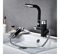 Mixer Tap Modern Bathroom Faucet Creative Pull Type Kitchen Water-tap Cold Heat Water Wash Basin Faucet No Dead Ends 360° Rotation Kitchen Sink Flower Sprinkle Tap (Size : Round)