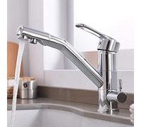 Mixer Tap Modern Solid Brass Kitchen Fuller Faucet All Copper Lavatory Sink Hot Cold Water Tap Deck Mounted Bathroom Washbasin Basin Sink Tap Single Handle Single Holes W