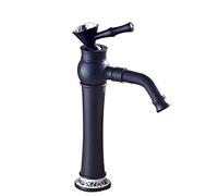 Mixer Tap Setting Diamond Blue and White Porcelain Basin Faucet Drawing Process Antique Single Hole Sink Mixer Tap for Kitchen Bathroom Hotel，Blue