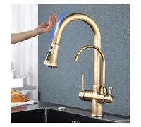 Mixer Tap,Smart Sensor Kitchen 2 Model Spout Faucet Deck Mount Dual Handle Filtered Hot and Cold Water(Antique)