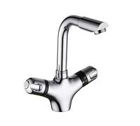 Mixer Tap Thermostatic Kitchen Sink Dish Single Hole Faucet Hot and Cold Water Kitchen Thermostat Faucet Tap