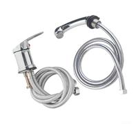 Mixer Tap with Pull Out Hand Shower and 120cm Hose, Suitable for Shampoo Chairs, Sinks, and Barber Vanity, Featuring Chrome Single Handle and High Pressure Three Way Connections