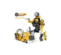 (Mixer truck) Alloy toy deformation five-in-one engineering vehicle King Kong robot model boy toy