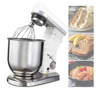 mixers for baking Dough Flour Mixer Commercial Stand Mixer, 3-Speed Tilt-Head Kitchen Food Mixer with 5L/10L Stainless Steel Mixing Bowl, Dough Hook, Flat Beater, Whisk, 10L