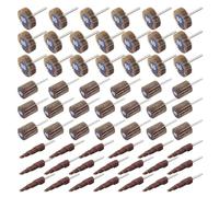 Mixiflor 60 Pcs Flap Wheel Sander for Dremel, 80 Grit Flap Sanding Wheel Rotary Tool Accessories Kit for Removing Rust and Polishing,1/8-inch Shank