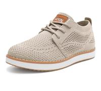 MIXIN Boy's Casual Dress Sneakers Mesh Oxfords | Lightweight Breathable, Knitted Upper, Non-Slip Rubber Outsole, School Uniform Formal Church Wedding Occasions
