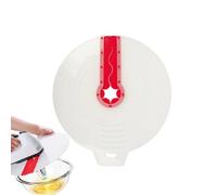 Mixing Bowl Cover, 12in Hand Mixer Splatter Guard, Silicone Kitchen Mixing Bowl Splatter Screen Guard Creative Mixer Splatter Guard for Egg Bowl Cooking Most Hand Electric Mixers