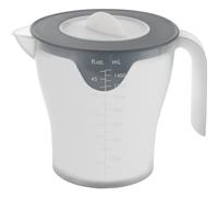 Mixing Bowl Measuring Jug Strainer Shaker with Lid 1,5 L Plastic Baking