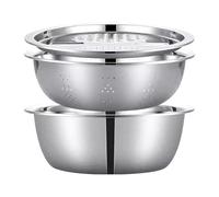 Mixing Bowls for the Kitchen, Crushing Nest Bowls - Kitchen Mixing Bowls with Non-Slip Base - for Rinsing, Food Storage, Dough Making, Meal Preparation, Cooking and