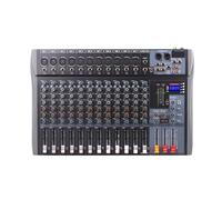 Mixing Consoles Stage Audio Mixer DJ Console 6/8/12 Channels 48V 3-Band Equalisation Bluetooth Connection For Recording(12 channels)