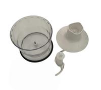 Mixing Cup ，500ML Multi Functional Food Processor Chopper Cup ，Compatible For Braun 4165 4199 4191 4192 ，Replace Cup Body Knife Lid