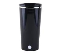 Mixing Cup - Rechargeable Mug Electric Rotating Design, Waterproof Lid Cover | Self Stirring Beverage Mug Compact Temperature Reader Portable Drink Accessory Milk Cocoa Tea Blend Kitchen Routine Use