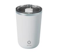 Mixing Cup - Thermal Mixer Mug | Active Lifestyles, Electric Powered with Extended Battery Performance, Spill-Resistant Lid & Sleek Design for Gym, Office, Dorm and Travel Bag 8.5x7x14cm