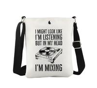 Mixing Gift DJ Inspired Crossbody Bag Disc Jockey Gift DJ Music Lover Gift (Mixing CB EU)