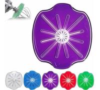 Mixing Head Anti-Splatter Baffle for Stand Mixer Accessories, Compatible 6-Wire Whisks Anti-Splatter Baffle, Blender Scraper Accessory, Bowl Wiper Attachment Kitchen Tool (Purple, Tilt-Head)