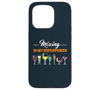 Mixing Is My Superpower Cocktail Mixing Bartending Bartender Case for iPhone 15 Pro