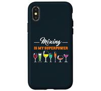 Mixing Is My Superpower Cocktail Mixing Bartending Bartender Case for iPhone X/XS