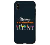 Mixing Is My Superpower Cocktail Mixing Bartending Bartender Case for iPhone XS Max