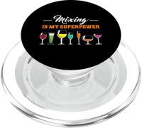 Mixing Is My Superpower Cocktail Mixing Bartending Bartender PopSockets PopGrip for MagSafe