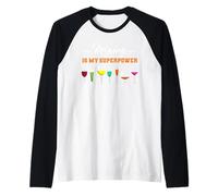 Mixing is My Superpower Cocktail Mixing Bartending Bartender Raglan Baseball Tee