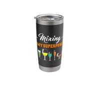 Mixing is My Superpower Cocktail Mixing Bartending Bartender Stainless Steel Insulated Tumbler