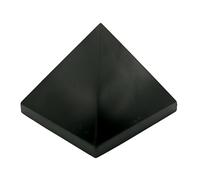 MIXIUJIEN 4.72 Inch Extra Large Authentic Shungite Protection Pyramid with 50 to 70 Percent Natural Content, Ideal for Whole House Protection and Meditation, 100mm+650g, Agate