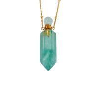 MIXIUJIEN 5 pcs Crystal Pet Memorial Necklaces for Ashes & Fur - Eternal Companionship Keepsake Jewelrya, Green Aventurine, One size