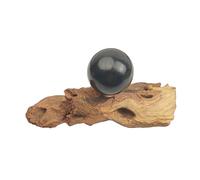 MIXIUJIEN CHENYISHI Wholesale Price Big Size 30/40/50/60/70/80mm Natural shungite Sphere Decoration Gemstone (Base)(30mm)