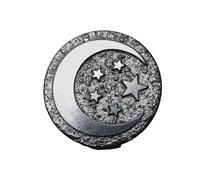 MIXIUJIEN Shungite Sub-Graphite Sticker Antique Antique Engraved Pattern Round Tablet, Computer Decorative Sticker - Polished with Carbon Fullerene, One Size, Agate