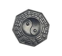 MIXIUJIEN Shungite Tai Chi Base for Yin Yang Design Feng Shui Balancing Stone for Energy Harmony and Home Decor