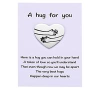 MIXJOY a Tinny Little Pocket Hug Token with Poem Card for Isolation Gift, Miss You, Thinking of You, Social Distance Gift for Family and Friends