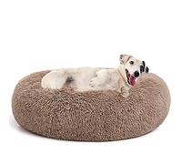 MIXJOY Orthopedic Dog Bed Comfortable Donut Cuddler Round Dog Bed Ultra Soft Washable Dog and Cat Cushion Bed (30'' x 30'') (Brown)