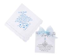 MIXJOY Something Blue Bridal Gift Wedding Day Bridal Blue Pearls Angel Wings Bouquet Garter for Bride