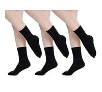 MIXLAC Girls Seamless Ballet Dance Socks 3 Packs Soft Breathable Kids Socks (UK Child 6-3.5)