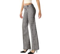 MixMatchy Women's Ultra Stretch Lux Comfort with Flex Motion Bootcut Dress Pants Work Business Office Trousers, Grey/Khaki 61126, M