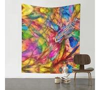 MIXMEY Cool And Chic Tapestry 60"X51", Colored Butterfly Printed Pattern Print Wall Decoration Tapestry For Living Room Bedroom Dormitory Cafe Artistic Easter Party Easy To Hang