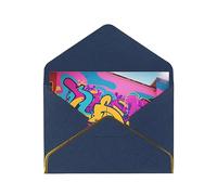 MIXMEY Graffiti Wall Print Blank Greeting Cards, Pearl Paper Envelopes Suitable For Various Occasions - Anniversary Cards, Thank You Cards, Holiday Cards, Wedding Cards, Congratulations, And More