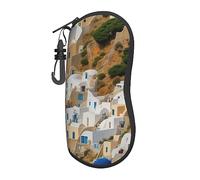 MIXMEY Gr rchitecture Print Print Glasses Case Sunglasses Case Suitable For Frame Glasses Sunglasses Decorative Case 6.7x3.1 In