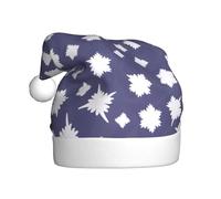 MIXMEY Snowflake Printed Patterns Print Santa Claus Hat Cute Plush Christmas Hat New Year Party Xmas Hats