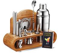 Mixology Bartender Kit With Stand - 19 Piece Bar Set Cocktail Shaker Set, Drink Mixer Set For Home Bar With All Bar Accessories - Bar Tool Set, Cocktail Kit, Mixology Set, Bar Kit.
