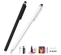Mixoo 2 in 1 Retractable Stylus Pens for Switch, iPad & Tablets - High Sensitivity Touch Screen Stylus 2 Pack