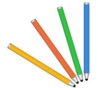 Mixoo Kids Stylus Pen 4 Pack - Universal pencil for Switch/iPad/iPhone/Tablets with Carbon Fiber Tips -Touchscreen Stylus Pen for All Devices