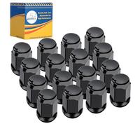 Mixopoly Golf Cart Wheel Lug Nut Kit 1/2-20 for EZGO TXT RXV and Club Car DS Precedent, Black Lug Nuts Replace OEM 14723-G1, 1010984, 16 Pack