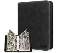 MIXPOET Trading Card Binder, Cards Folder Album with Sleeves, 9 Slot 900 Pockets, Collectible Games Storage Holder, MTG TCG Baseball Football Sports Cards