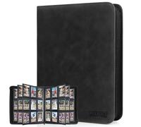 MIXPOET Trading Card Top Loader Binder, Trading Cards Folder Album with Sleeves, 9 Slot 252 Pockets, Collectible Games Storage Holder, MTG TCG Baseball Football Sports Cards, FOR TOP LOADERS ONLY